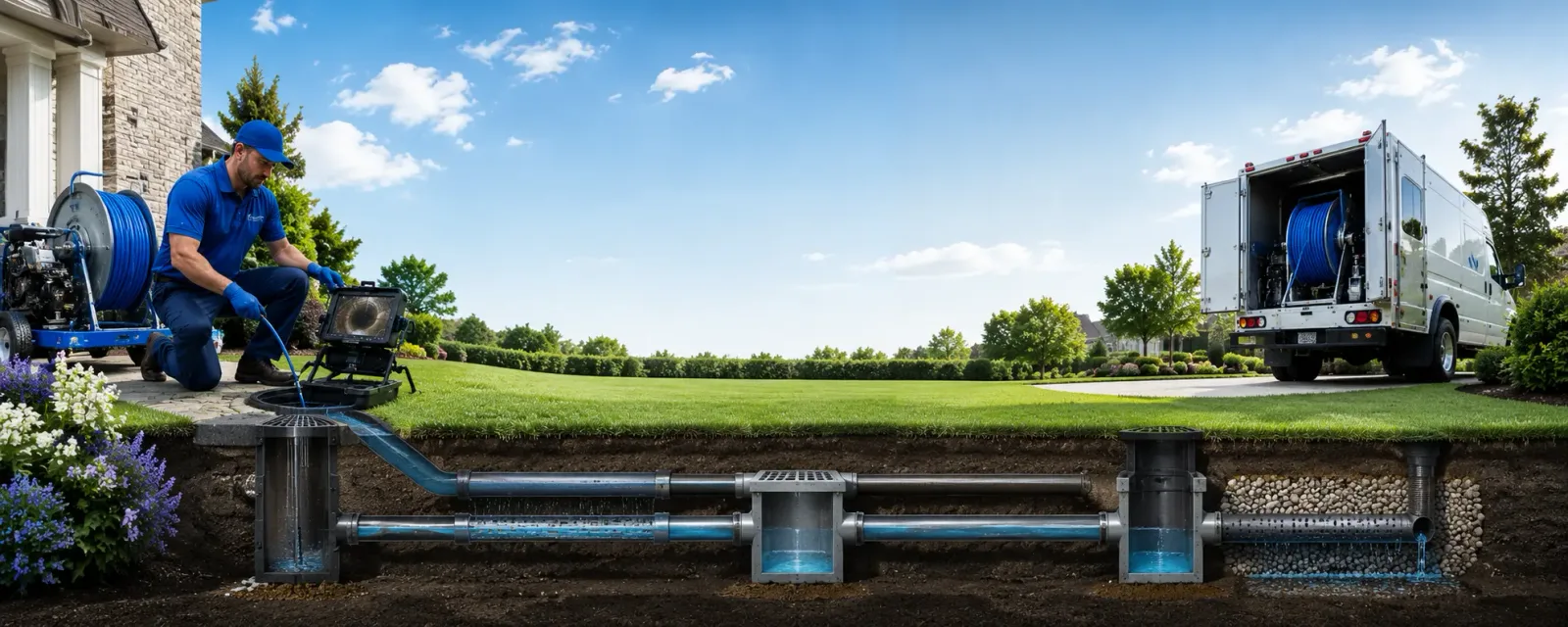 Outdoor drain cleaning information for Pleasant Plains, IL